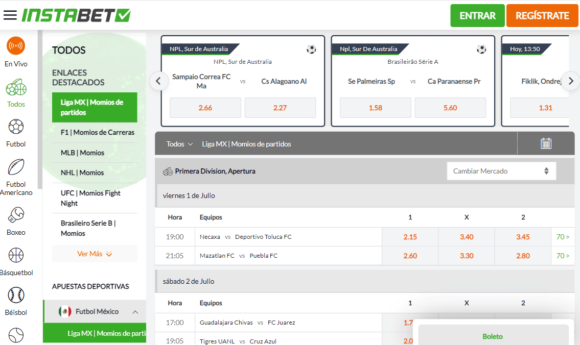Instabet Registro: C&oacute;mo crear una cuenta &nbsp;